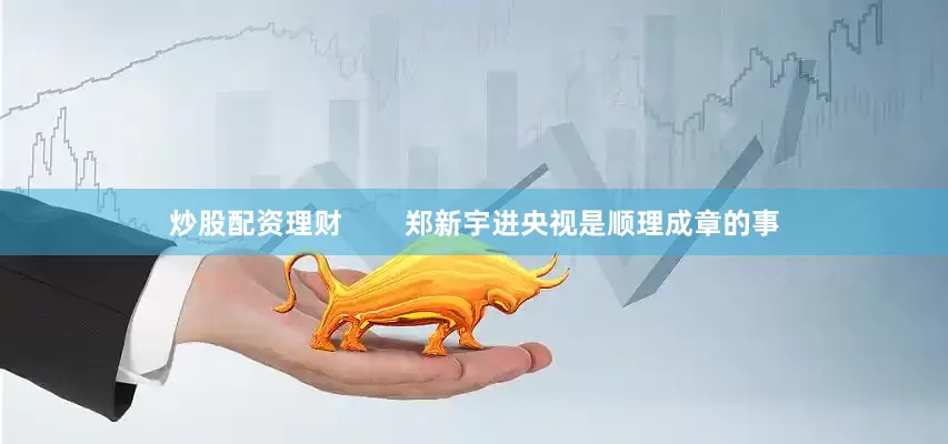 炒股配资理财        郑新宇进央视是顺理成章的事