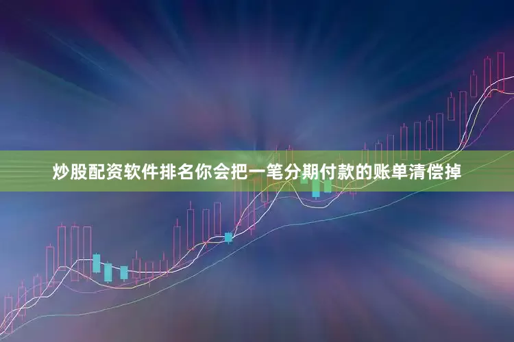 炒股配资软件排名你会把一笔分期付款的账单清偿掉