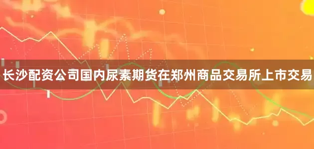长沙配资公司国内尿素期货在郑州商品交易所上市交易